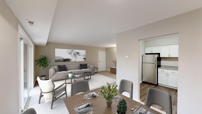 Spacious Living Area - Linden at Berkeley Apartments