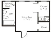 Studio Floorplan