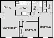 2BR/1.5BA Upstairs