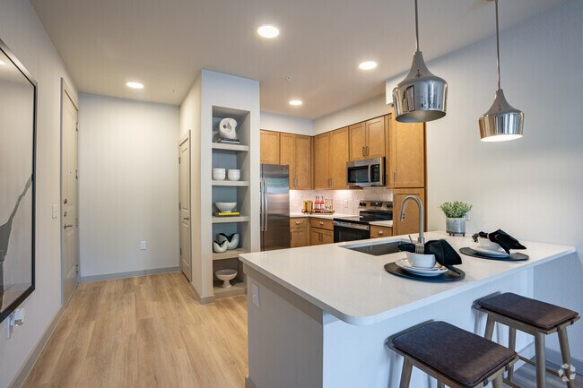 1HAB-1BA-743SF-Cocina - The Isla