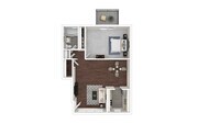 One Bedroom Floorplan