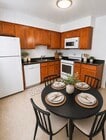 Modern Eat-In Kitchen with Tile Flooring