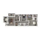 Terrace View 4x3 Apartment 3D