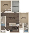 Kenilworth floor plan Ayrsley Lofts