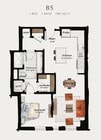 B5 | 1 Bed 1 Bath 786 square feet