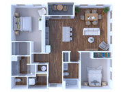 2 bed/2 bath 1174 Sq. Ft.