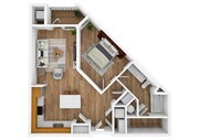 1 Bedroom | 1 Bath | 807 SF