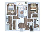 2 dormitorios | 2 baños | 100 metros cuadrados