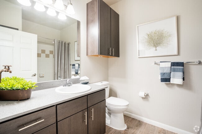 2BR, 2BA - 1,024SF - Bathroom - Residence at Lake Jackson Apartments