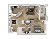 1 Bedroom | 1 Bath | 890 SF | Renovated