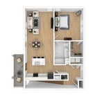 1 bedroom fourplex