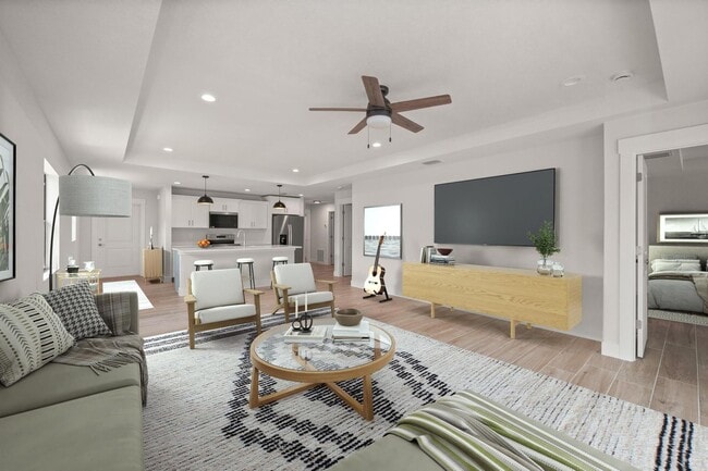 Photo - NEW Villa-duplex home with quartz counters, 2-car garage, and a rear patio