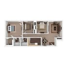 3 Bedroom - 3D Furnished