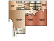 2 bedroom 2 bath