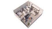 Plano de planta 1BRA Hammock Park