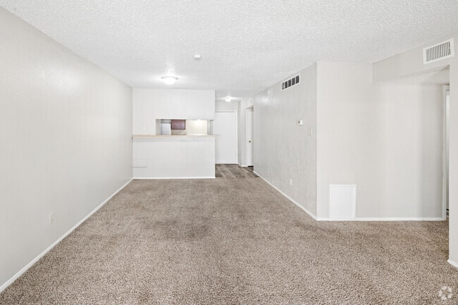 Floor Plan 1 - 2BR, 2BA - 885SF - Living and Dining Area
