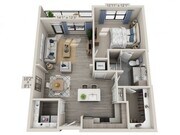 Floor plans are artist’s rendering. All dimensions are approximate. Actual product and specifications may vary in dimension or detail. Not all features are available in every apartment. Prices and availability are subject to change.