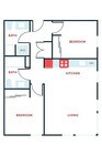 2 Bed, 2 Bath - Apt A