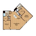B10 | 2 Bed | 2 Bath floor plan 333 Central