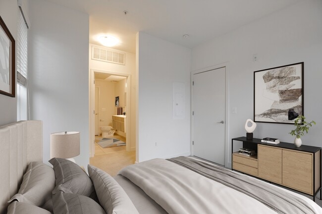 Two-bedroom bedroom (virtually staged)