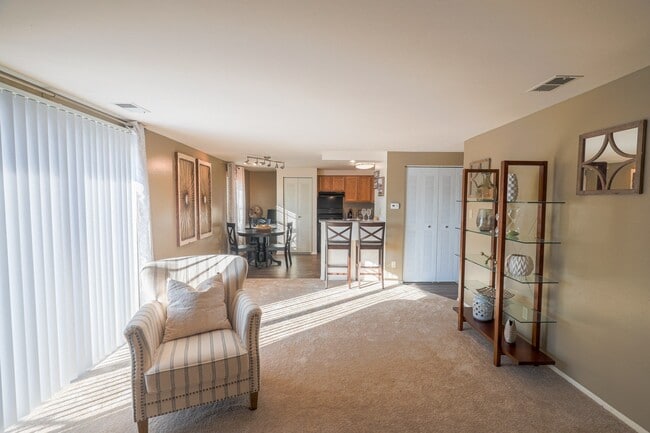 Open concept living space at Archer's Pointe Apartments