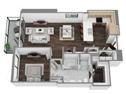 Floor Plan J - 3D