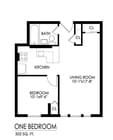 1BR/1BA