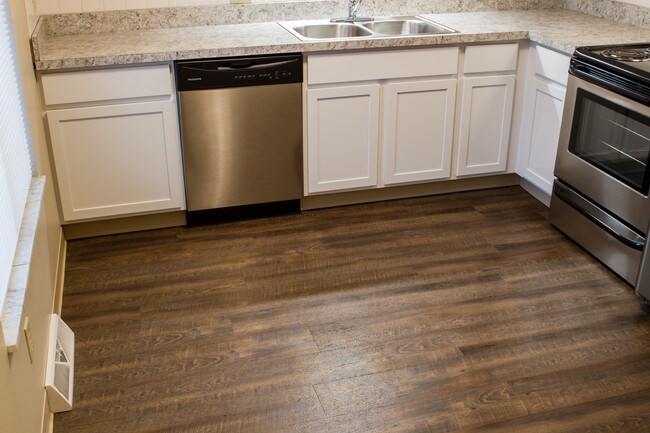 New Kitchen with Luxury flooring