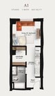 A1 | Studio 423 square feet