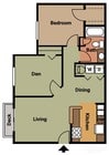 2BR/1BA