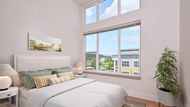 Bedroom with Hard Surface Flooring - red160