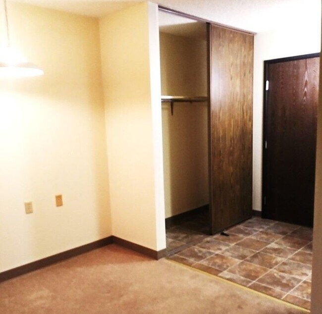 Front hall storage and vinyal flooring