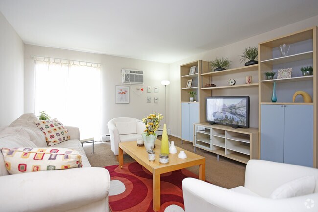 1HAB, 1BA - Estilo moderno - Sala de estar - Meadowdale Apartments