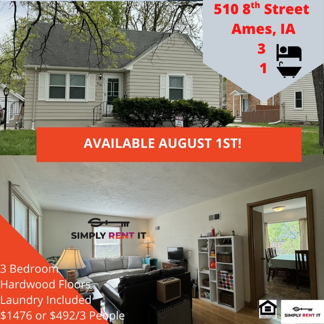 Building Photo - 3 Bedroom Downtown, Ames with Hardwood Floors