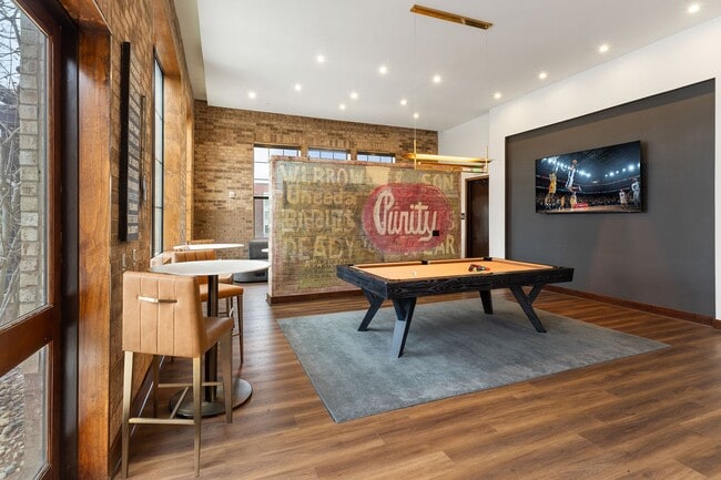 Resident lounge with billiards table