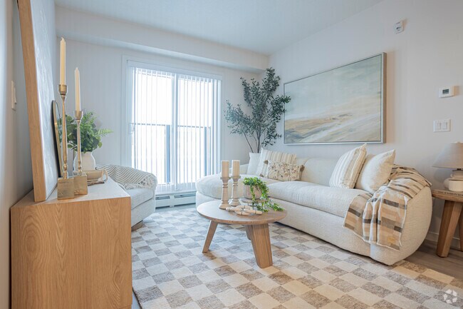 2BR, 2BA - 878SF - Living Room - BLU at Belvedere