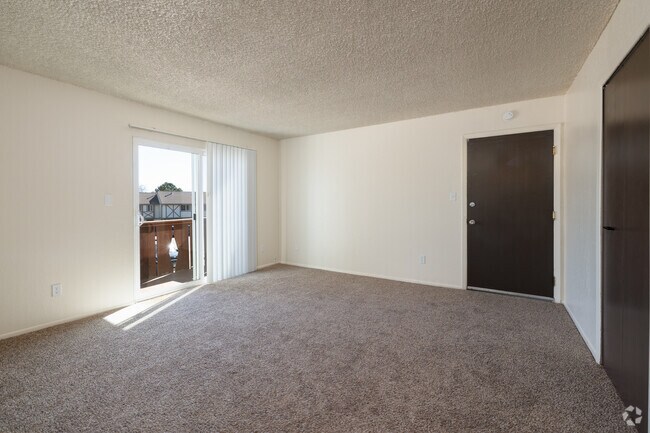 2BR, 1BA - 800SF - Living Room - Kingsborough Apartments