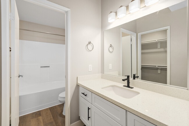 Bright and thoughtfully-designed bathrooms made for daily ease.