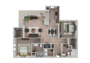 2 Bedroom | 2 Bath | 1218 SF