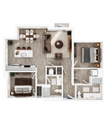 Lusso Two Bedroom S2B