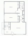 2BR/1BA