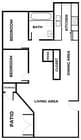 2 Bedroom Floor Plan
