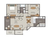 2BR/1BA