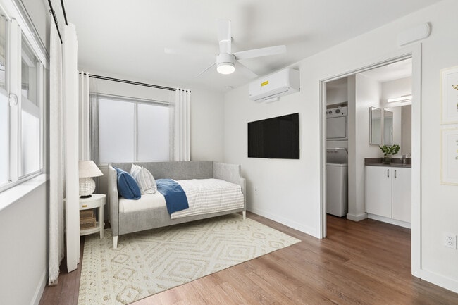 Classic Package II living area with hard surface flooring