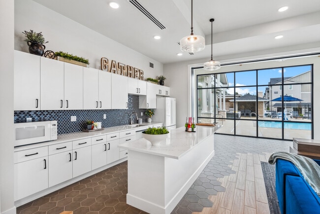 Kitchenette + Pool Area