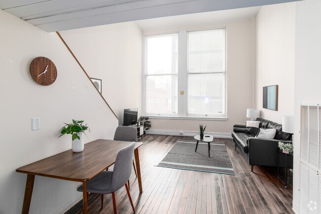 1BR, 1BA - 841SF - Loft - Living Area