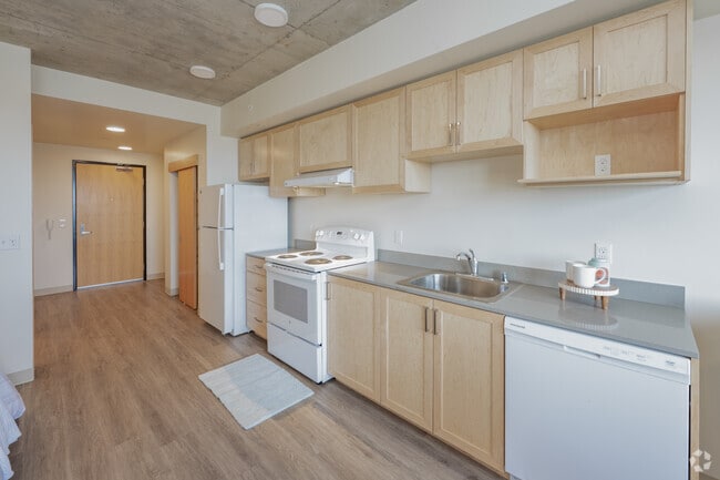 STU - 442SF - Cocina - The Rise on Madison - Affordable Housing