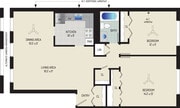 2 BR/ 1 BA (Style F1) | 975 sq. ft.