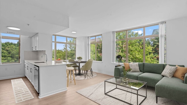 Living Room with Hard Surface Flooring