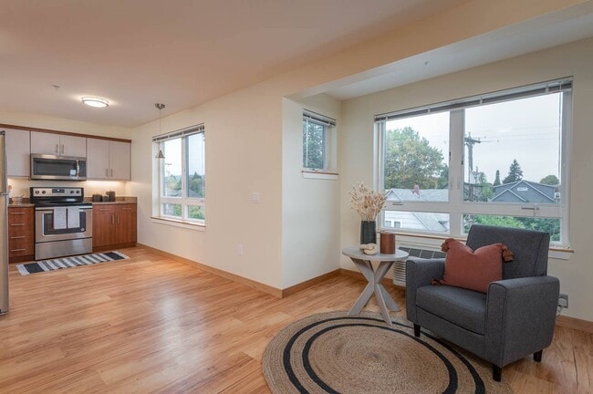 The Morgan | Spacious Living Room with natural light - The Morgan